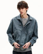 Giubbotto da uomo con Fibbie in Twill di Cotone | Haven Loom, immagine 2