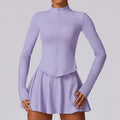 Completo con giacca zip e gonna, vista 1