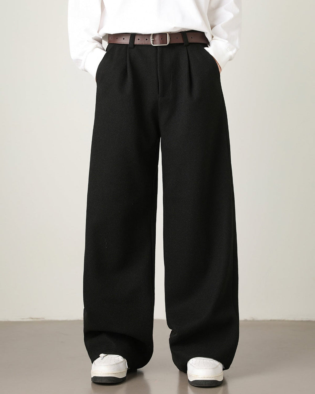 Pantaloni Larghi da uomo in Misto Lana | Haven Loom, immagine 11