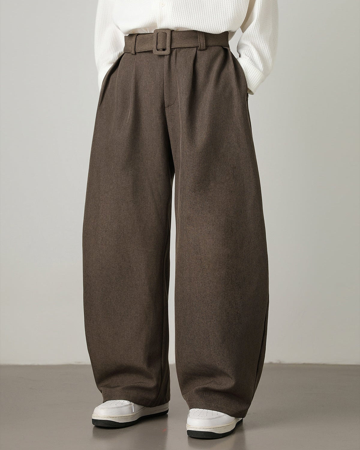 Pantaloni Larghi da uomo in Misto Lana e Cotone | Haven Loom, immagine 12