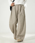 Pantaloni Larghi da uomo in Misto Lana e Cotone | Haven Loom, immagine 4