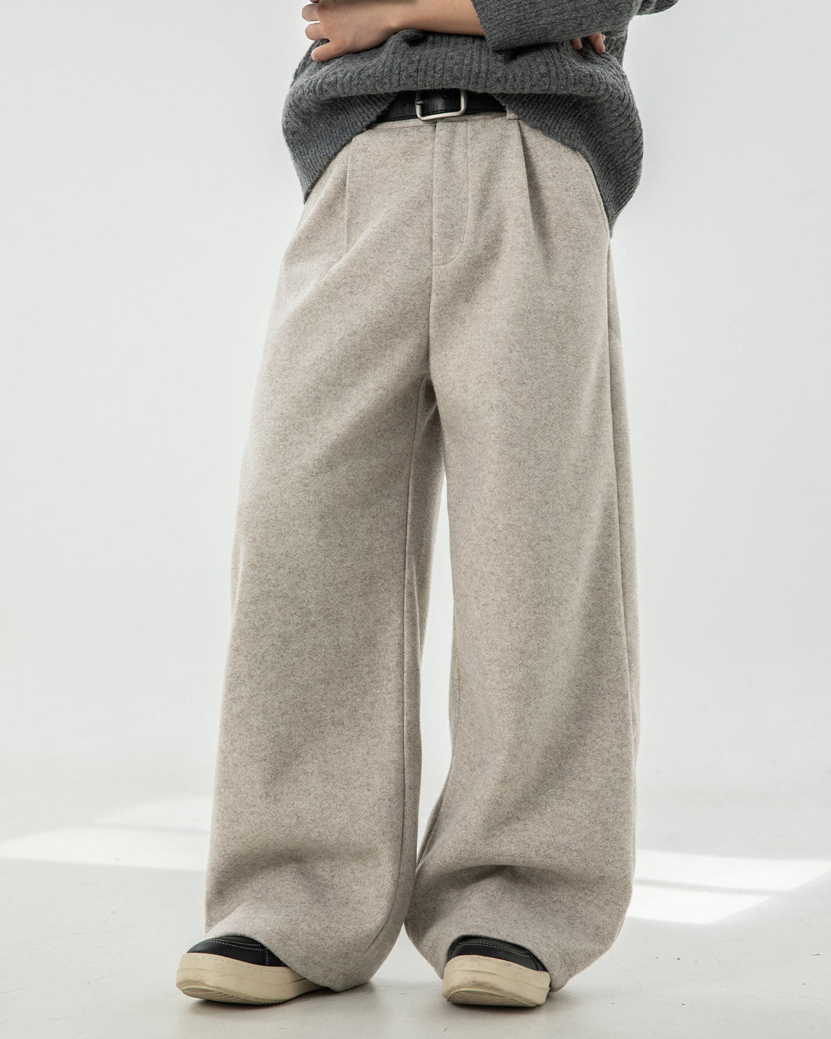 Pantaloni Larghi da uomo in Misto Lana | Haven Loom, immagine 5