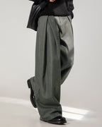 Pantaloni Larghi da uomo con Pinces Taglio Fluido | Haven Loom, immagine 5
