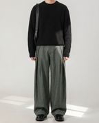 Pantaloni Larghi da uomo con Pinces Taglio Fluido | Haven Loom, immagine 8