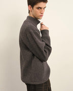 Maglione da uomo Mezza Zip in Lana | Haven Loom, immagine 5