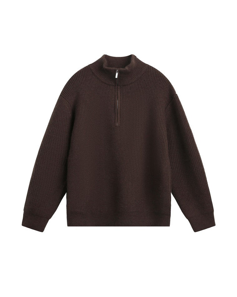 Maglione da uomo Mezza Zip in Lana | Haven Loom, immagine 7