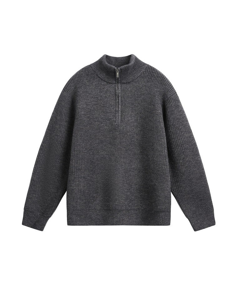Maglione da uomo Mezza Zip in Lana | Haven Loom, immagine 9