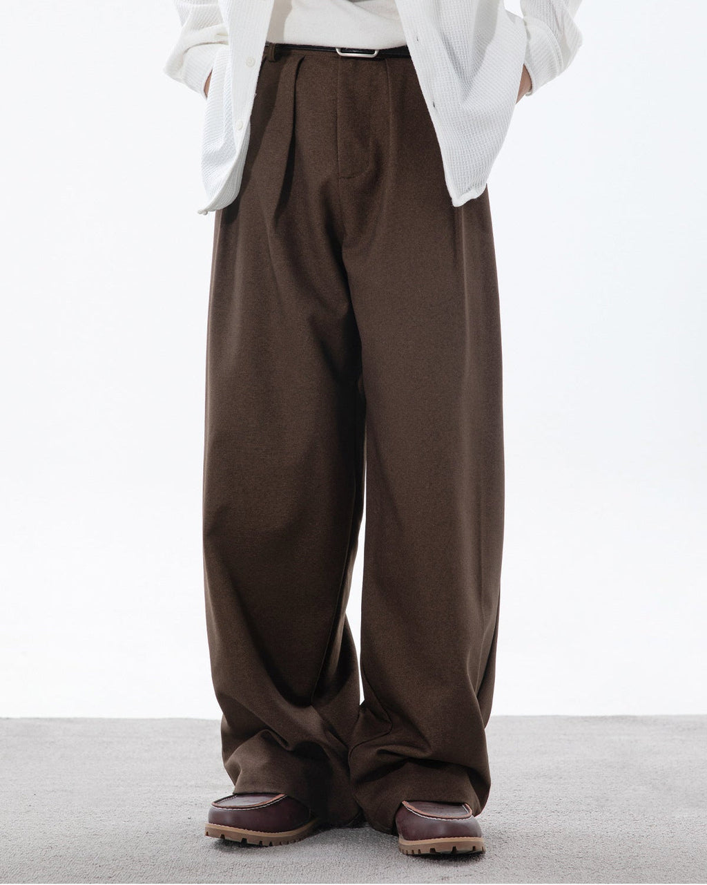 Pantaloni Larghi da uomo con Pinces in Cotone | Haven Loom, immagine 6