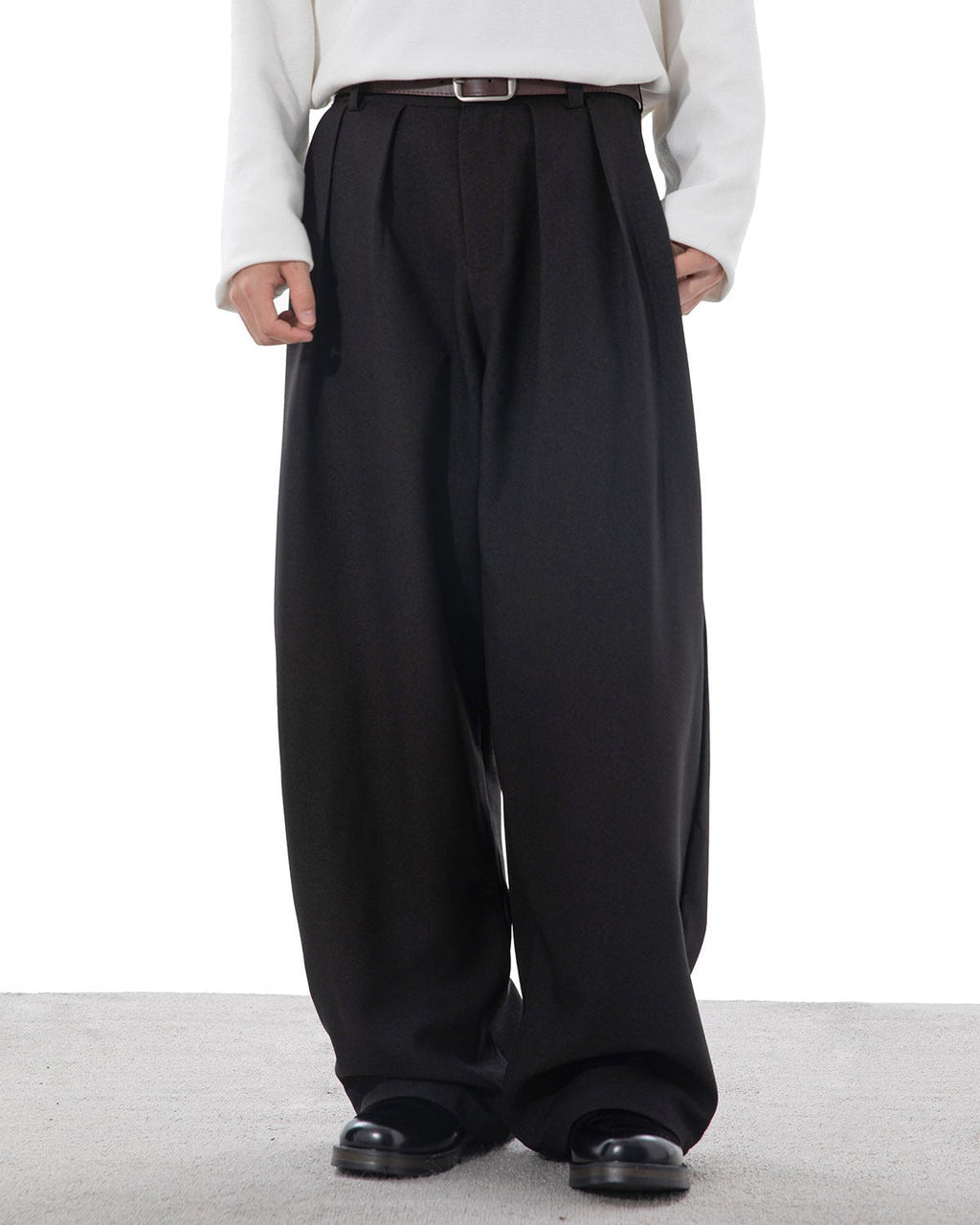 Pantaloni Larghi da uomo con Pinces in Cotone | Haven Loom, immagine 14