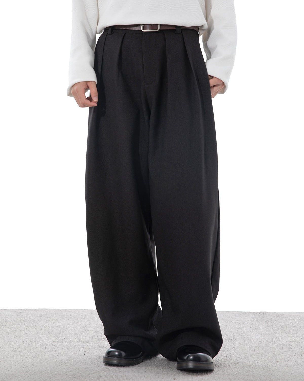 Pantaloni Larghi da uomo con Pinces in Cotone | Haven Loom, immagine 14