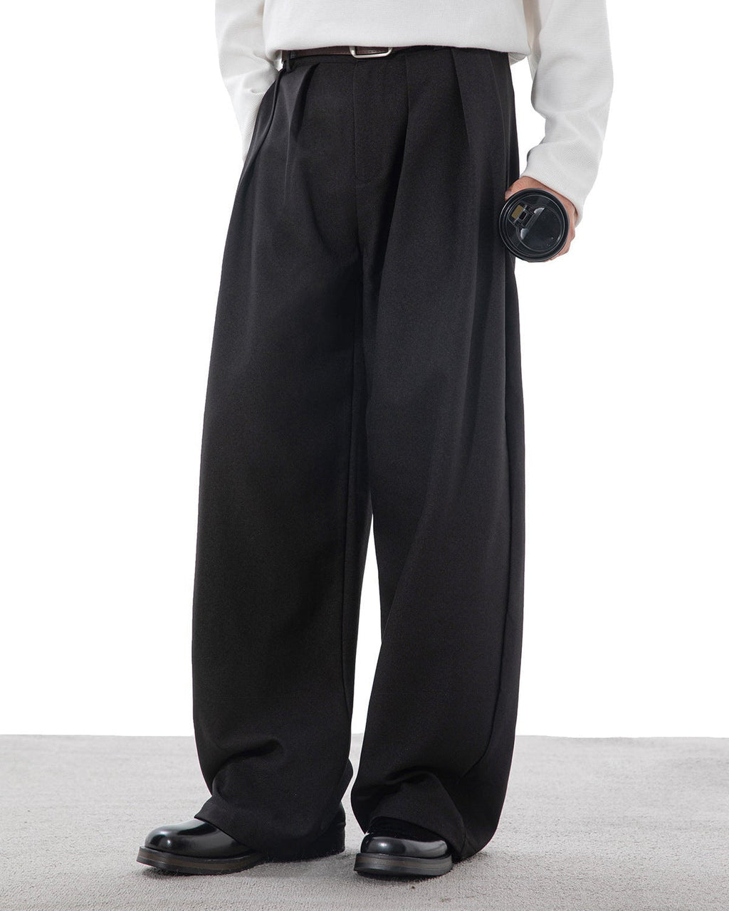 Pantaloni Larghi da uomo con Pinces in Cotone | Haven Loom, immagine 17