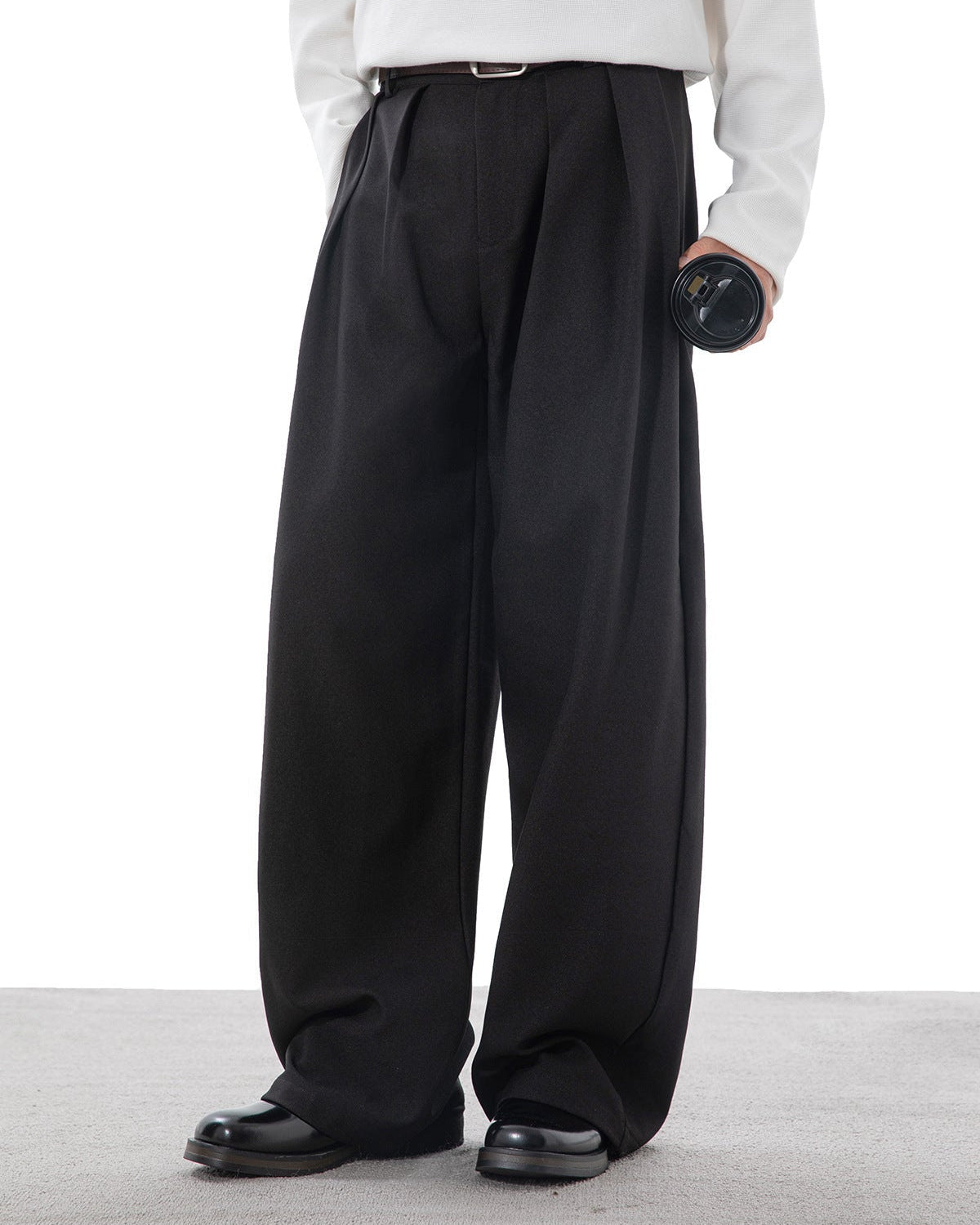 Pantaloni Larghi da uomo con Pinces in Cotone | Haven Loom, immagine 17