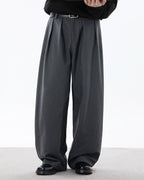 Pantaloni Larghi da uomo con Pinces in Cotone | Haven Loom