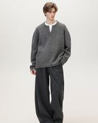 Maglione da uomo con Collo Aperto in Maglia | Haven Loom, immagine 3