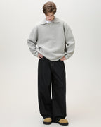Maglione da uomo Serafino Oversize in Misto Lana | Haven Loom, immagine 2