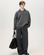Maglione da uomo Serafino Oversize in Misto Lana | Haven Loom, immagine 5