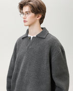 Maglione da uomo Serafino Oversize in Misto Lana | Haven Loom, immagine 4