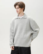 Maglione da uomo Serafino Oversize in Misto Lana | Haven Loom, immagine 3
