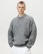 Maglione da uomo Oversize a Trecce Girocollo | Haven Loom