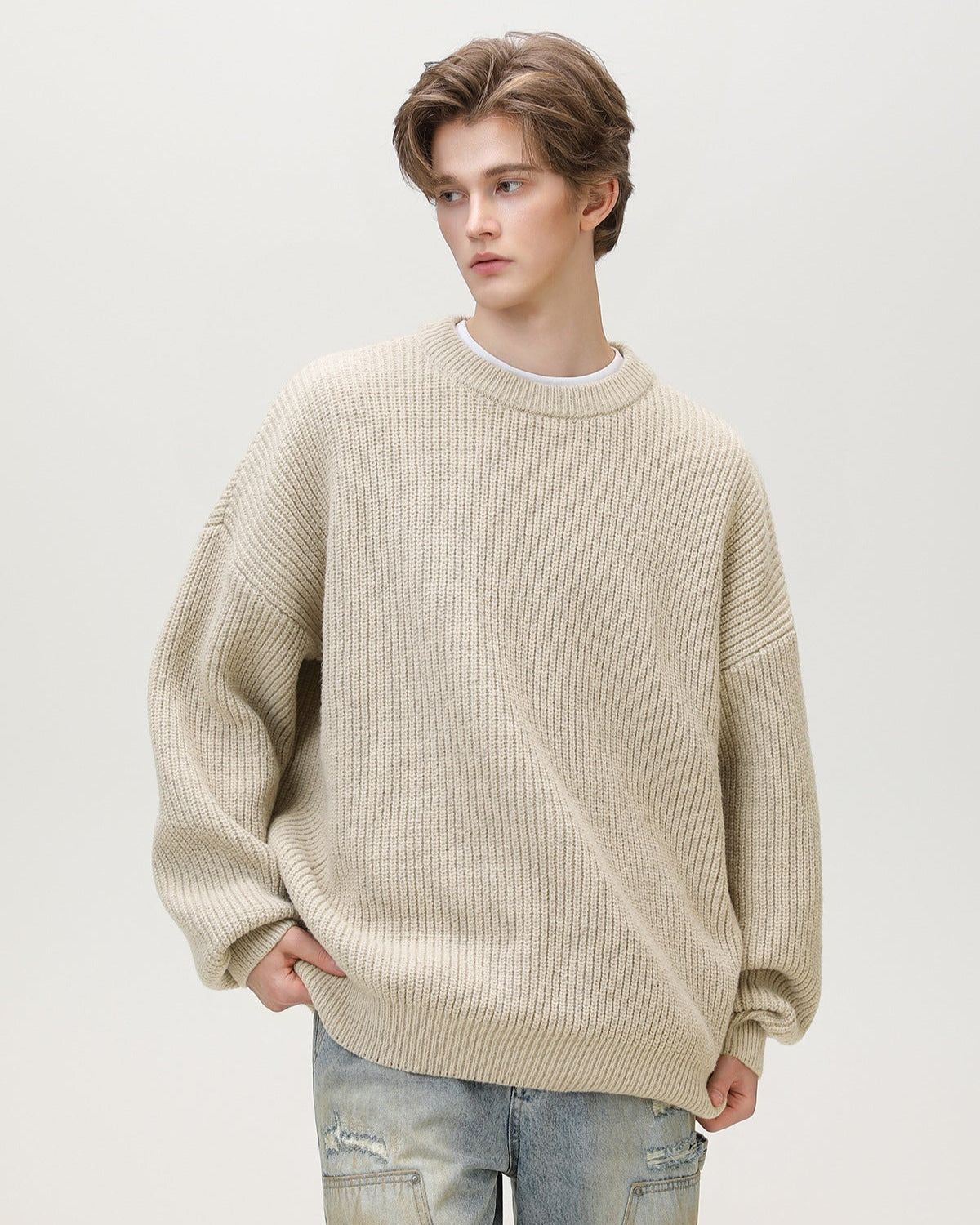 Maglione da uomo Oversize Girocollo Comodo | Haven Loom, immagine 11