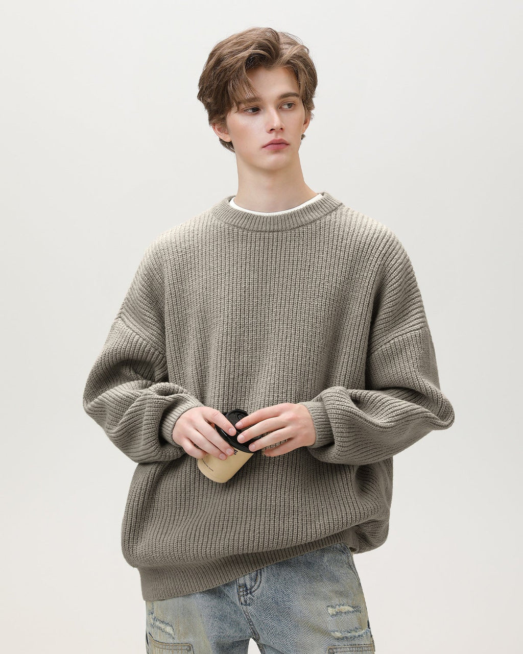 Maglione da uomo Oversize Girocollo Comodo | Haven Loom