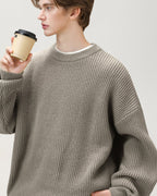 Maglione da uomo Oversize Girocollo Comodo | Haven Loom, immagine 2
