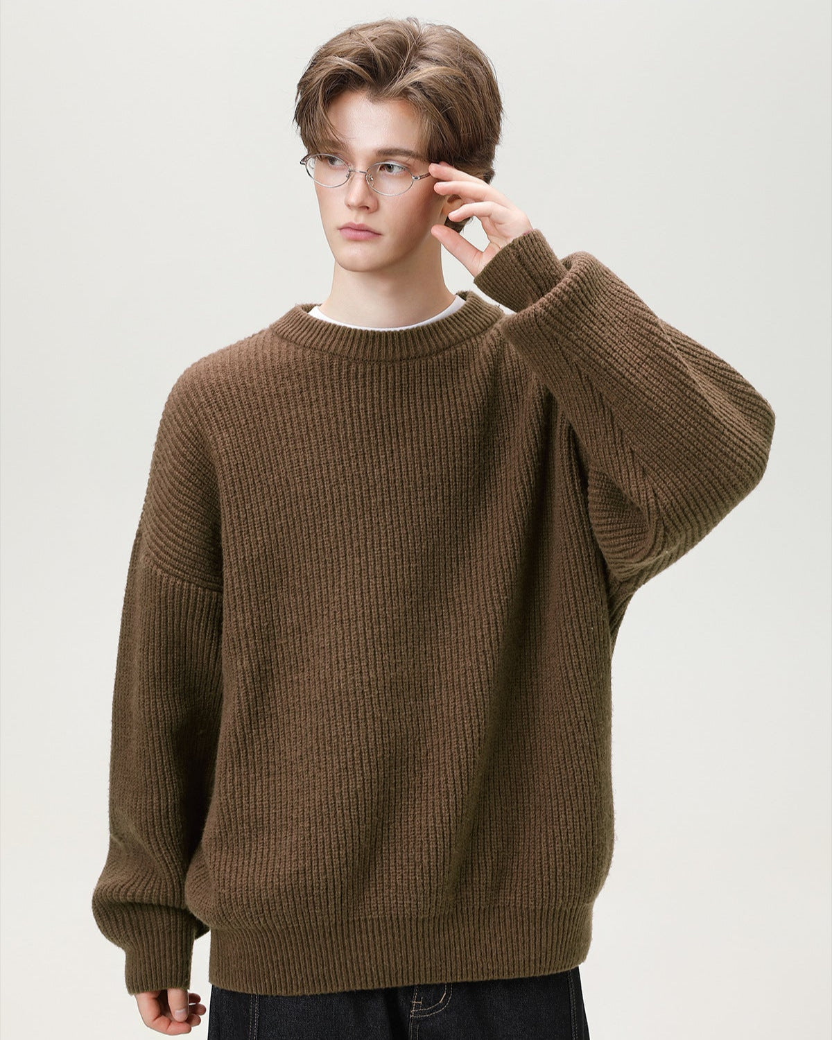 Maglione da uomo Oversize Girocollo Comodo | Haven Loom, immagine 12