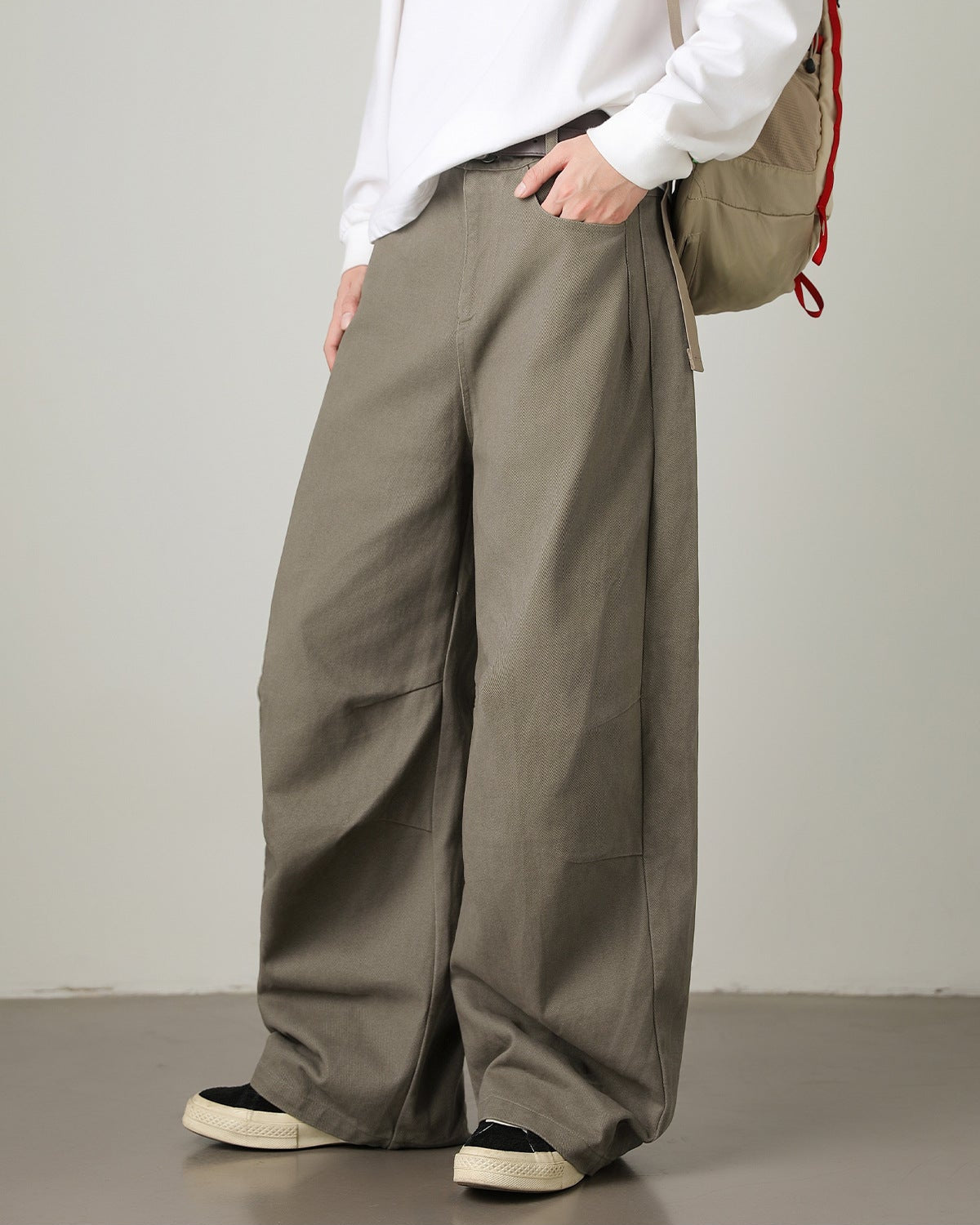 Pantaloni Larghi da uomo Utility con Tasconi | Haven Loom
