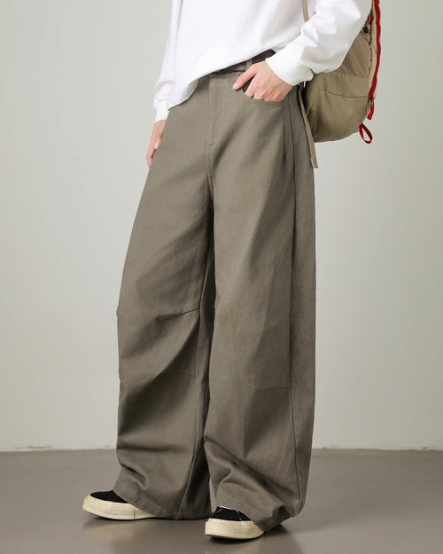 Pantaloni Larghi da uomo Utility con Tasconi | Haven Loom
