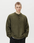 Maglione da uomo Oversize con Colletto Polo in Misto Lana | Haven Loom