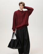Maglione da uomo a Trecce in Misto Lana | Haven Loom, immagine 12