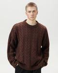 Maglione da uomo a Trecce in Misto Lana | Haven Loom